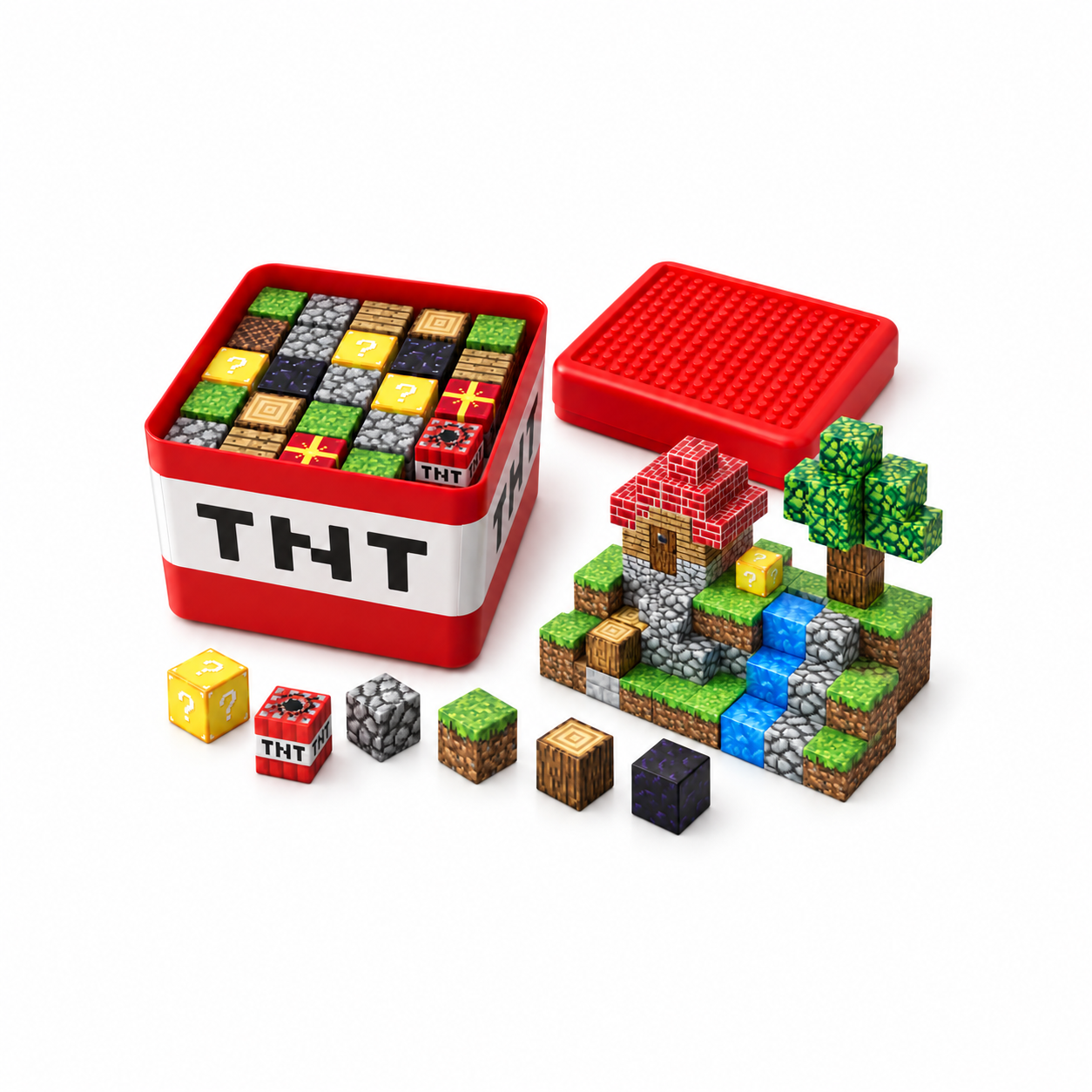 obraz codex 22 wrz 2026, 18 01 40 Czerwone klocki magnetyczne Lunelii Bricks – zestaw 200 sztuk